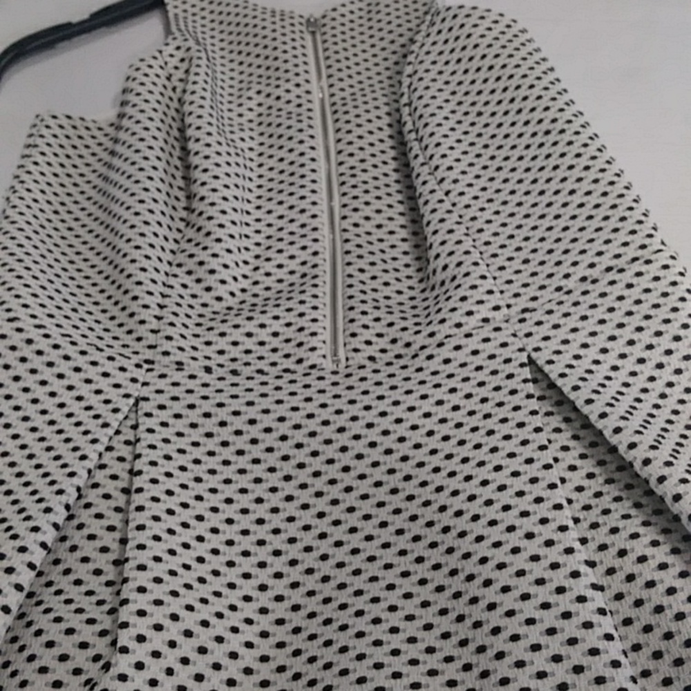 Express Polka Dot Pattern Front & Side Zipper Sid… - image 6